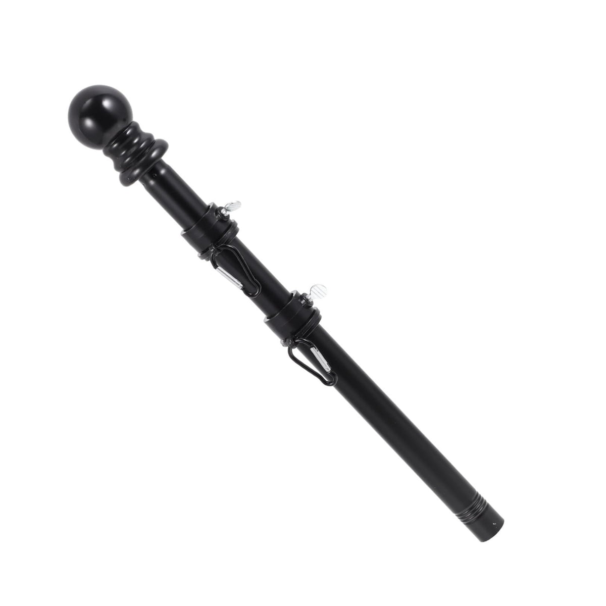 Black Stainless Steel Rotating Flagpole Holder Set V3628