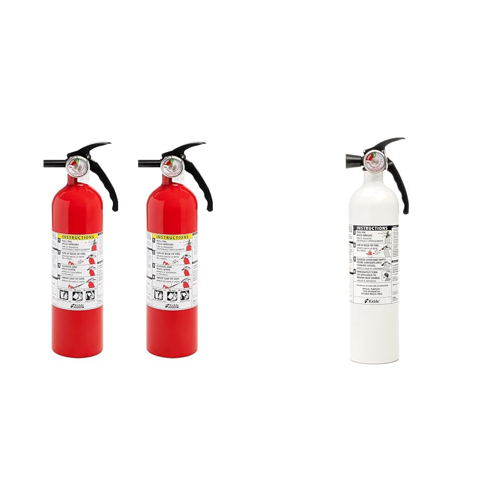 White 3.9 Lbs. Fire Extinguisher with Wall Mount H836880