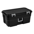 22 Gallon Black Wheeled Plastic Storage Trunk T4009
