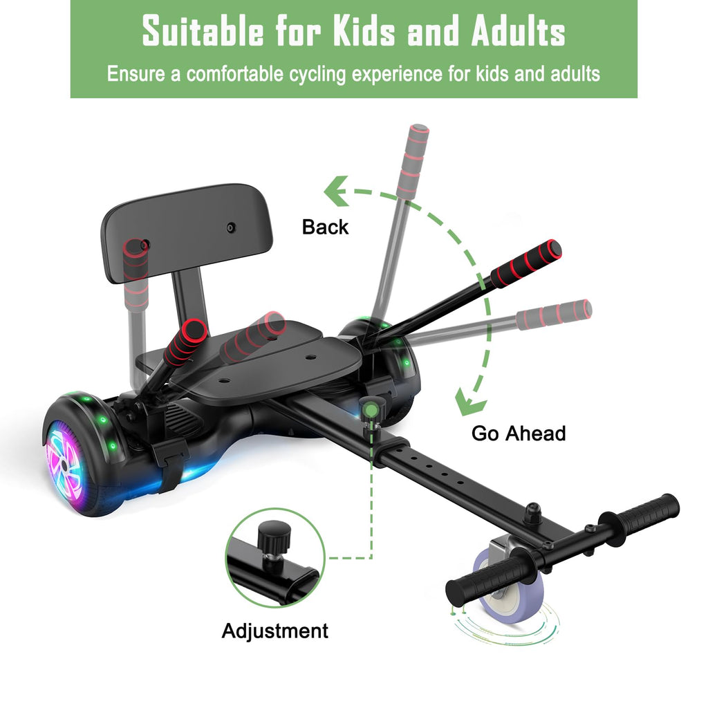 CBD Scooter with LED Lights, 6.5" Wheels, Dual 300W Motor E998650