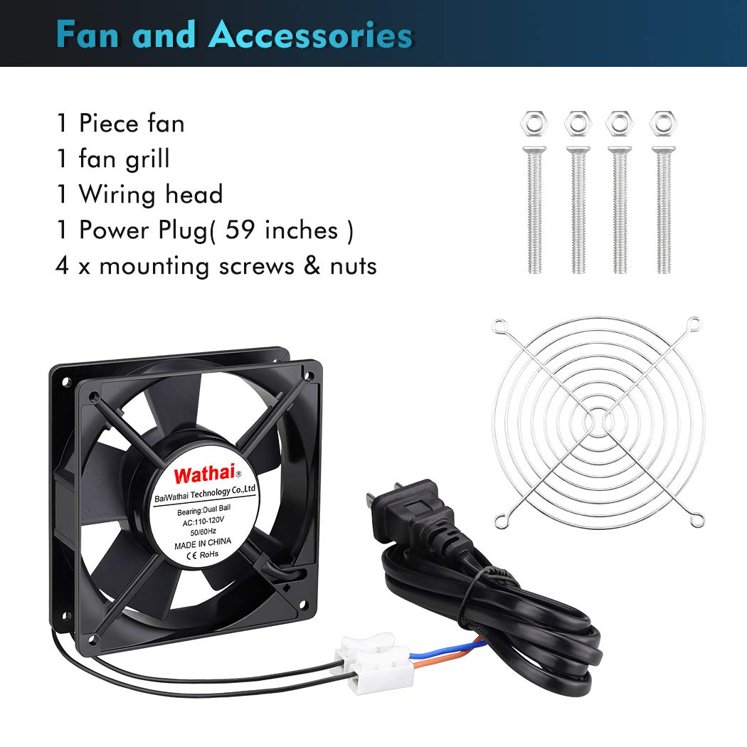 120mm AC Axial Exhaust Fan Dual Ball Z22888