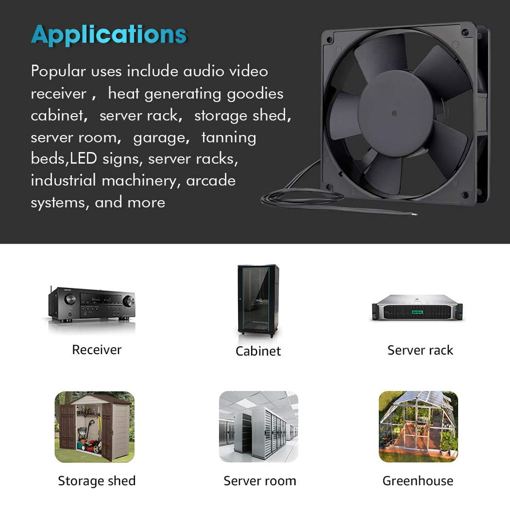 120mm AC Axial Exhaust Fan Dual Ball Z22888