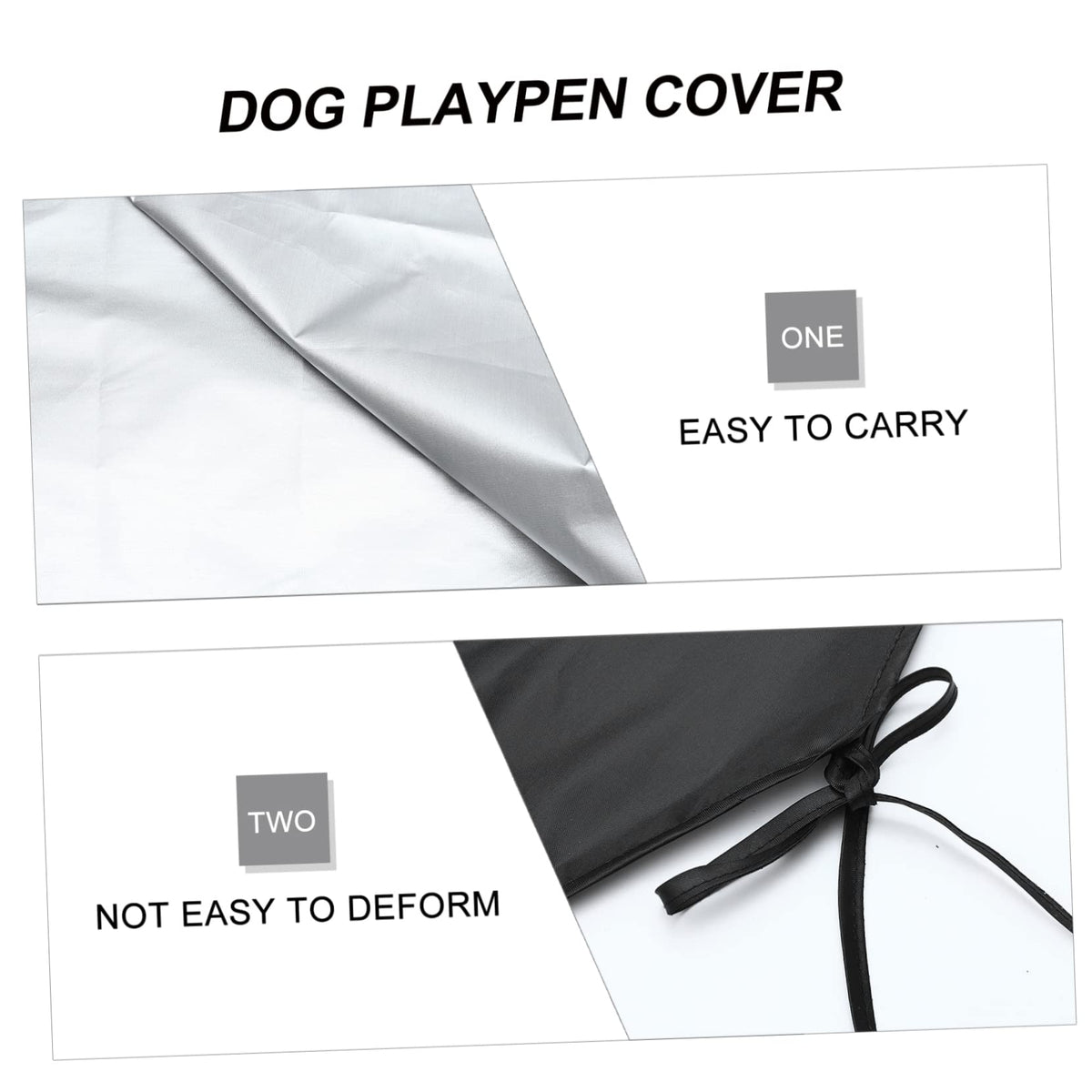 2pcs Heavy Duty Oxford Dog Crate Cover U2039