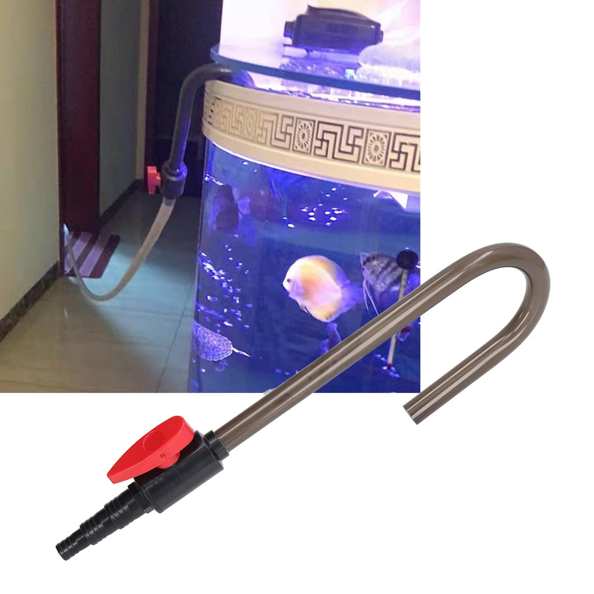 Aquarium Water Filler Tube with Flows Switch E42852
