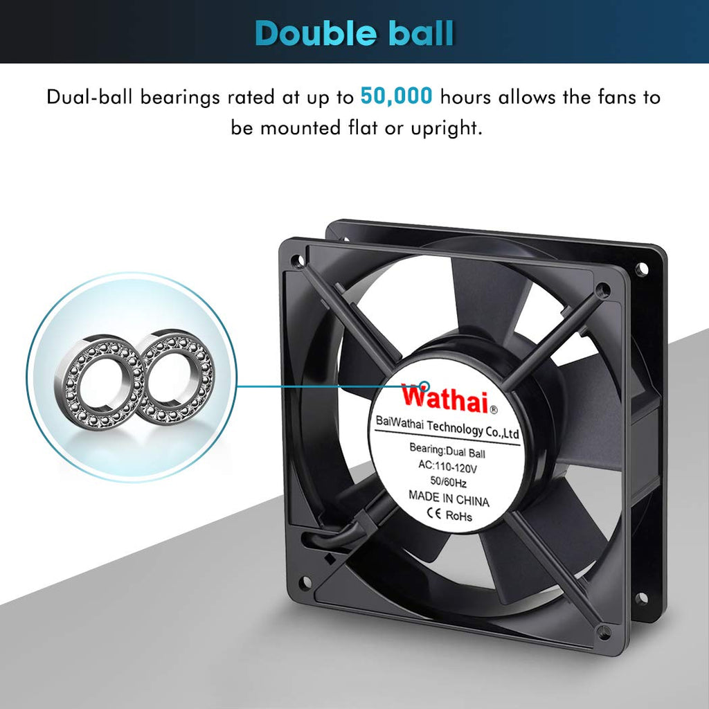 120mm AC Axial Exhaust Fan Dual Ball Z22888