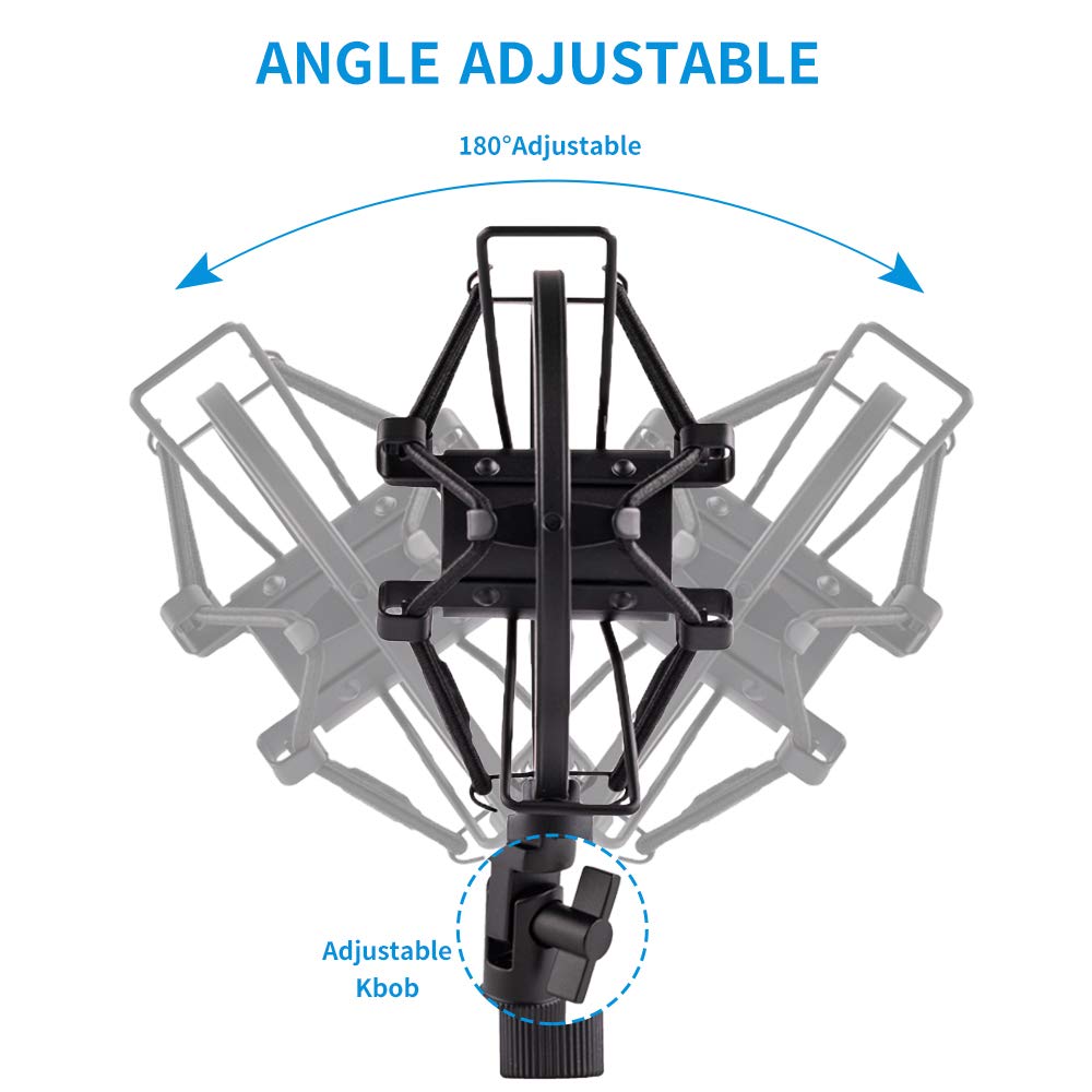 Microphone Shock Mount Holder Clip Anti-Vibration 22mm-26mm S979782