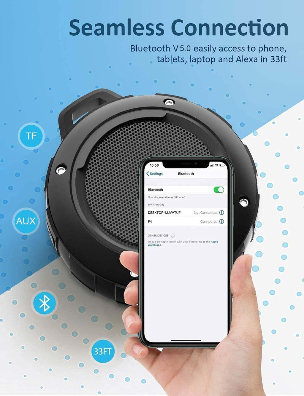 Waterproof Bluetooth Portable Mini Speaker with Subwoofer Y149
