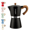 Stovetop Espresso Maker Moka Pot, 6 Cup 10 oz Black B96200