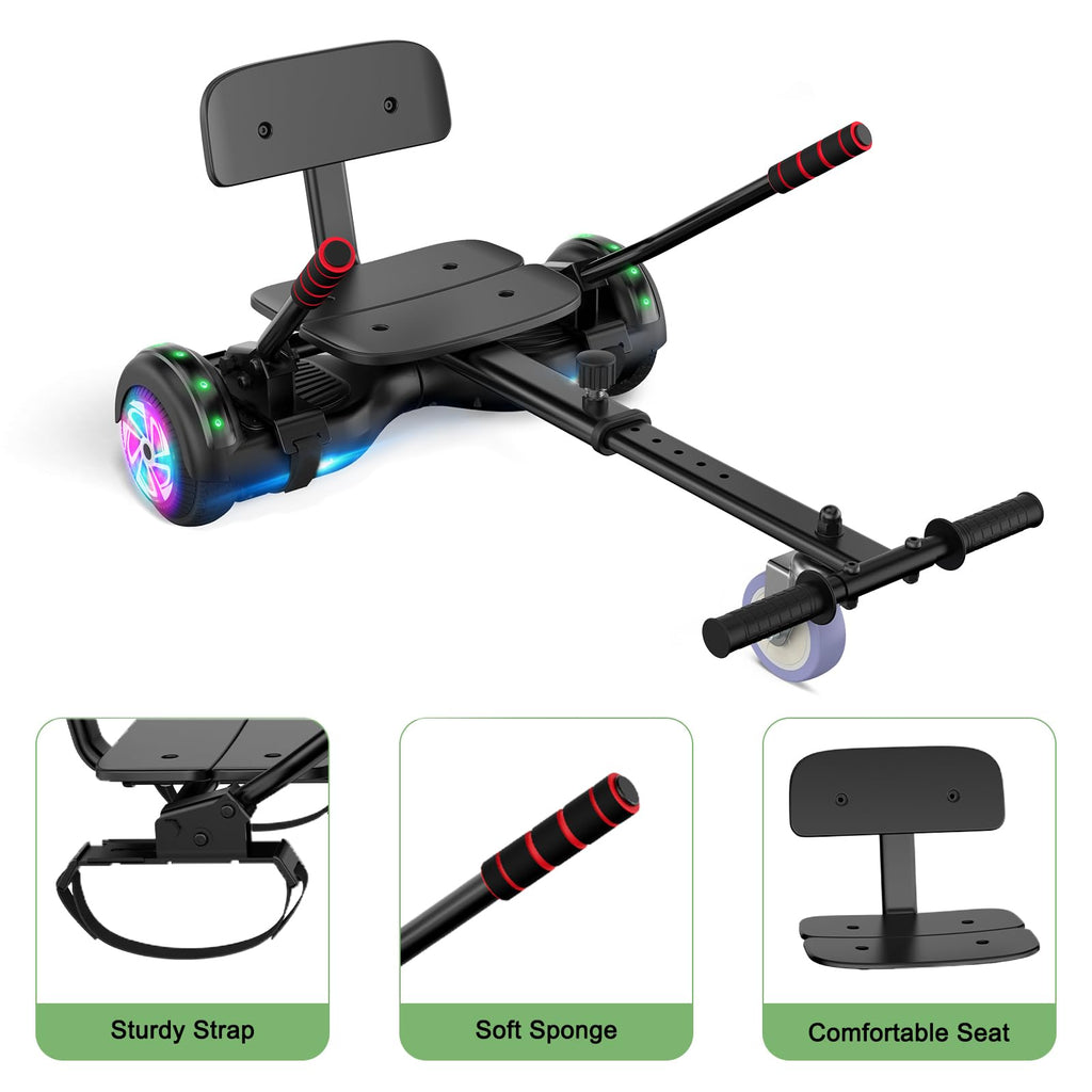 CBD Scooter with LED Lights, 6.5" Wheels, Dual 300W Motor E998650