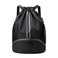 Drawstring Backpack Gym Bag with Shoes Compartment Q983361