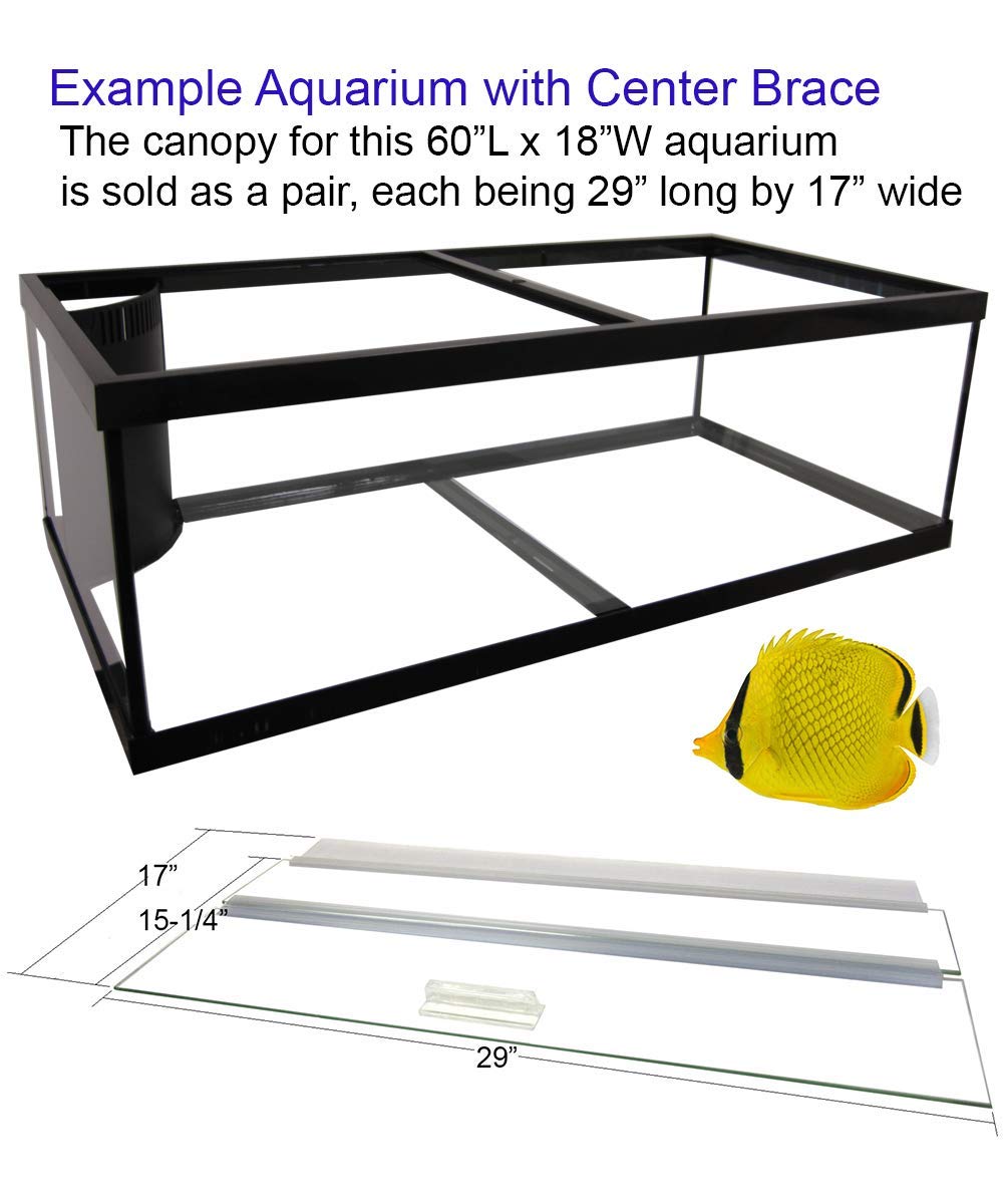 Glass Canopy Set for Aquariums P8689