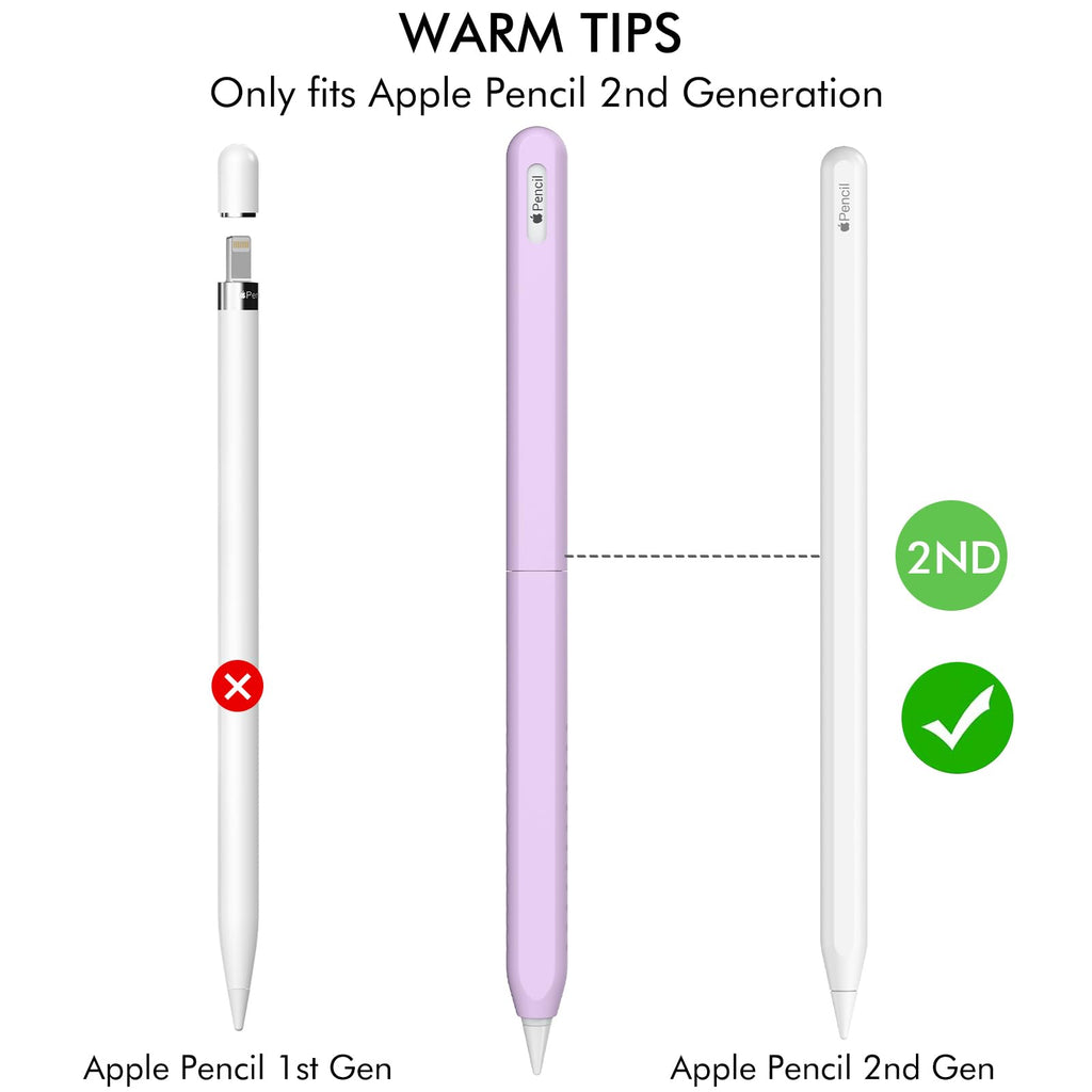 2 Pack Silicone Case for Apple Pencil 2nd Generation A8189