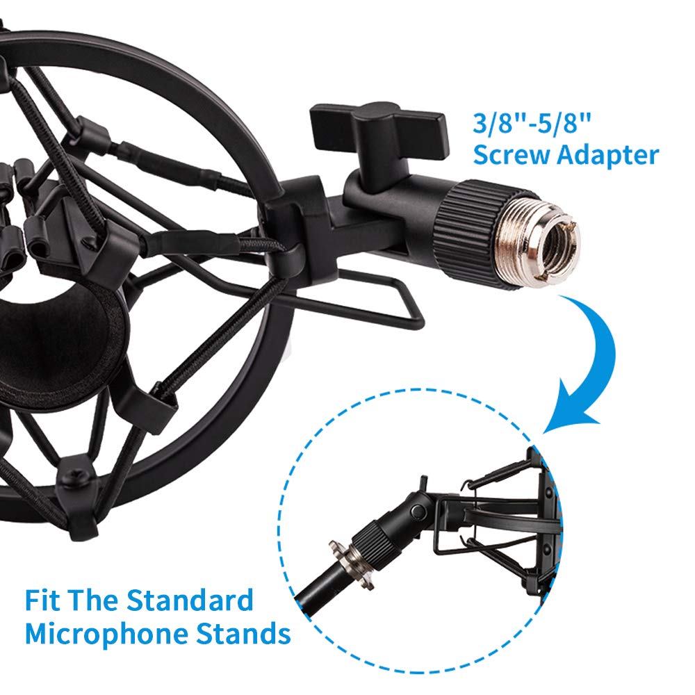 Microphone Shock Mount Holder Clip Anti-Vibration 22mm-26mm S979782