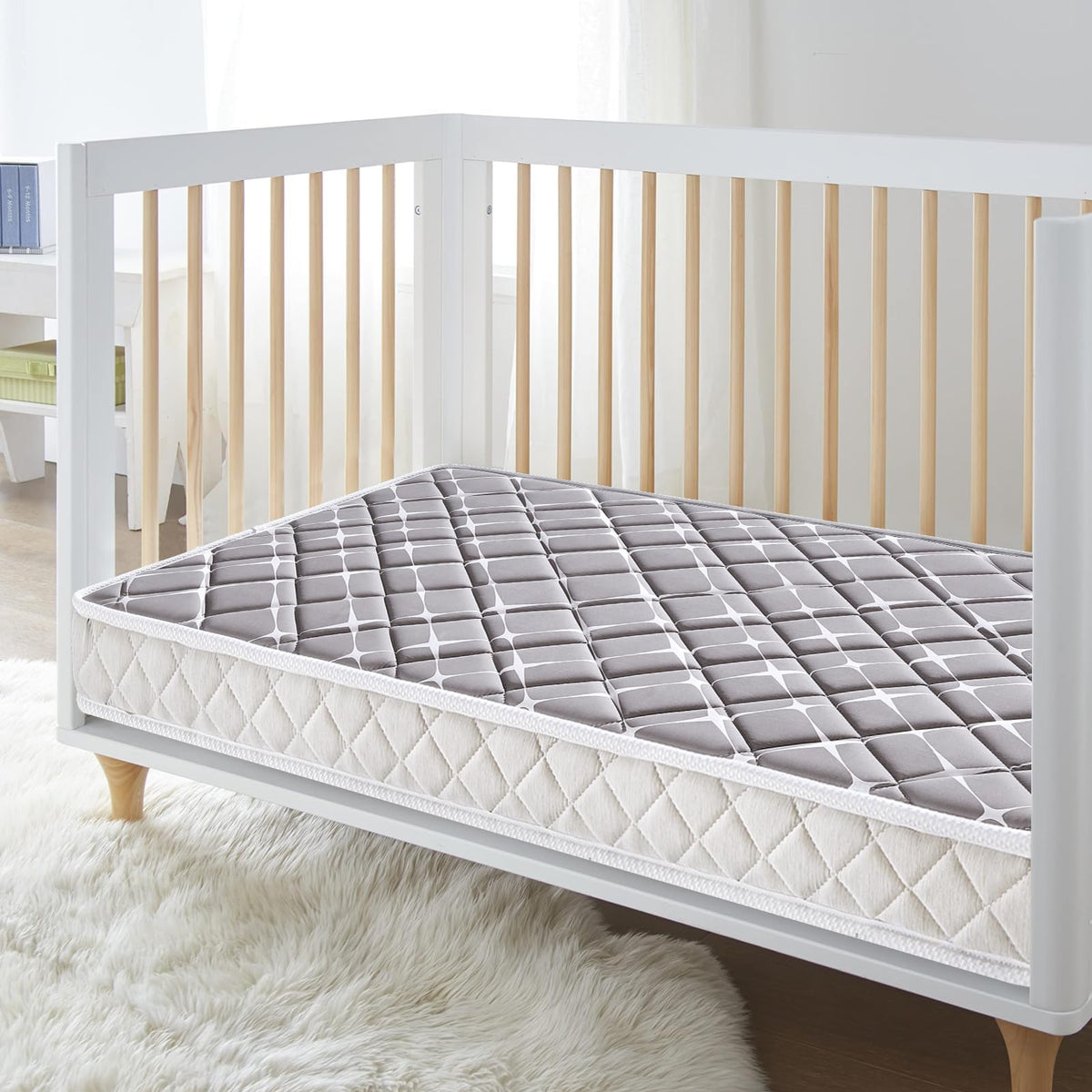 Hypoallergenic Baby Crib and Toddler Mattress 52" x 27.6" x 5" D1569