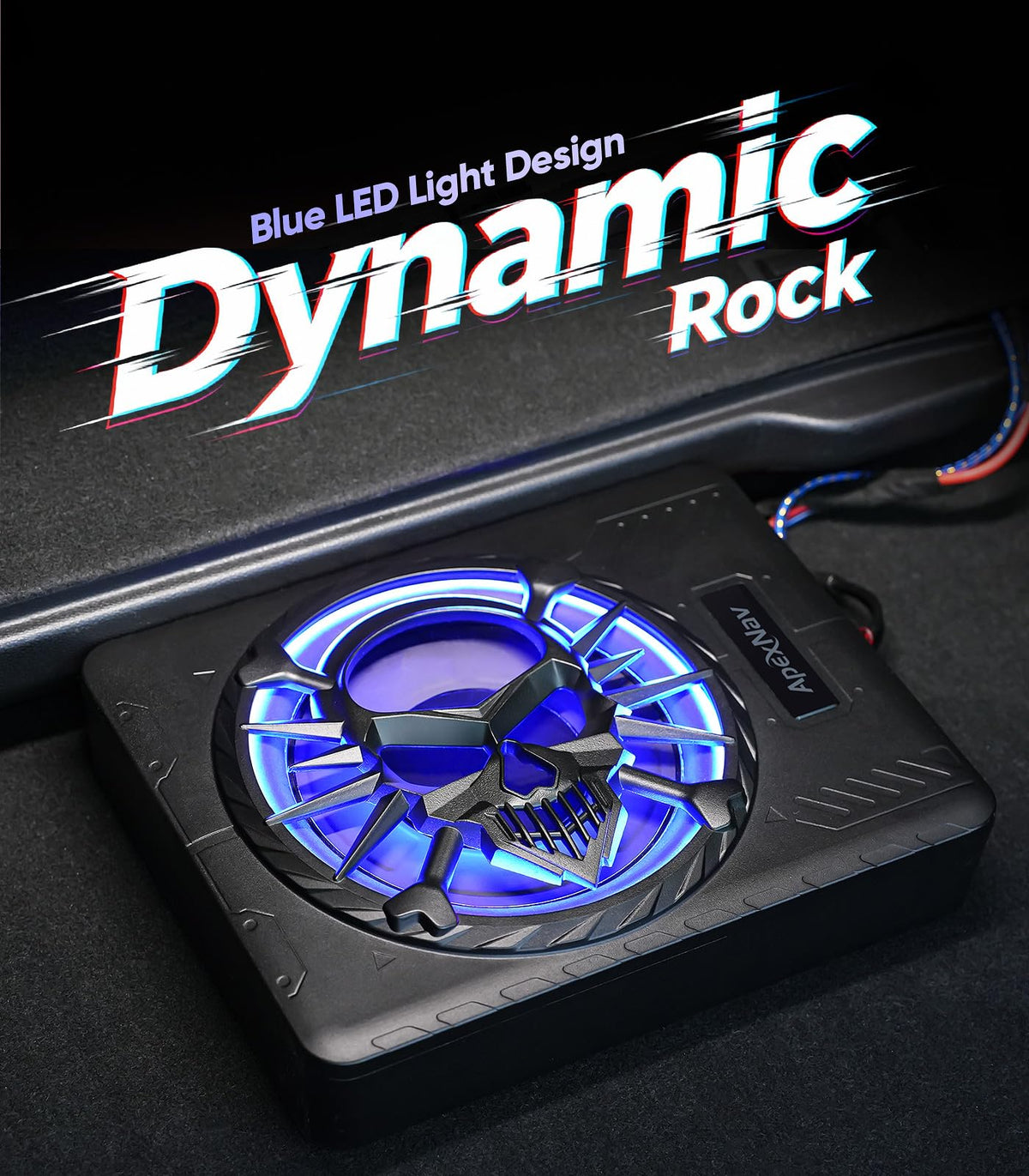 1200W Under Seat Car Subwoofer with LED Ambient Light Q542545