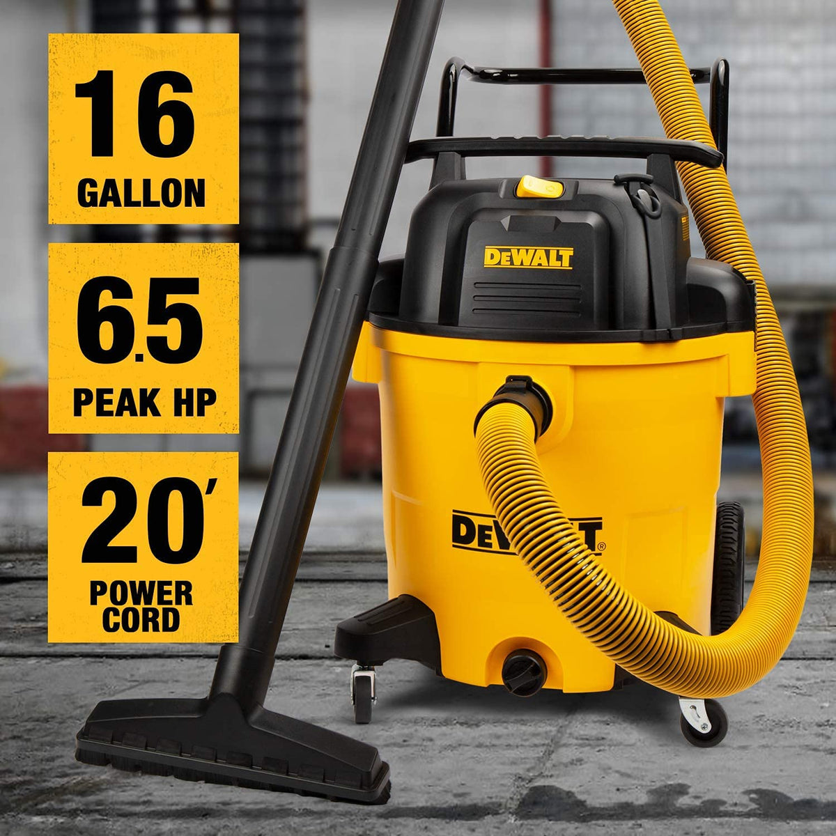 16 Gal Wet and Dry Shop Vacuum with Blower D5718