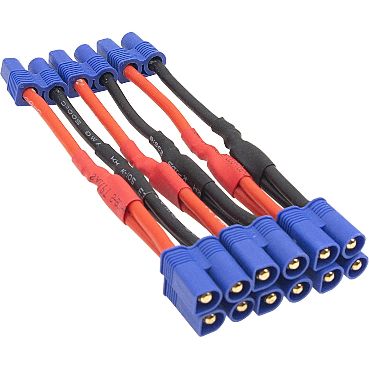 3Pcs 14AWG Silicone Y Splitter Cable Adapter 1 Female to 2 Male C417117