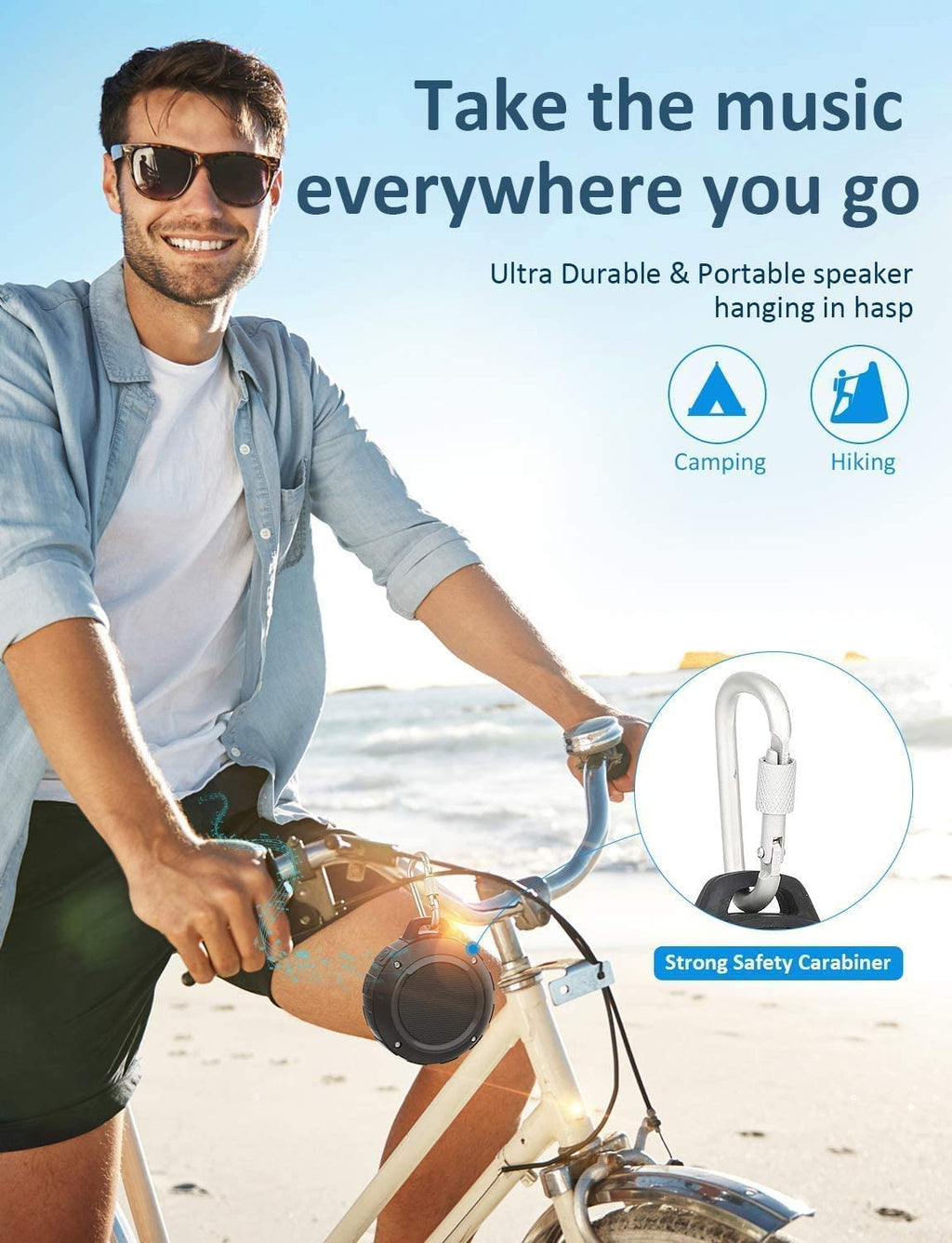 Waterproof Bluetooth Portable Mini Speaker with Subwoofer Y149