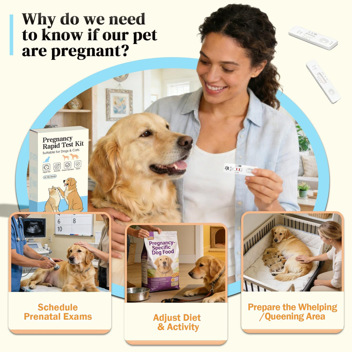 2-Pack Dog & Cat Pregnancy Test Kit U222