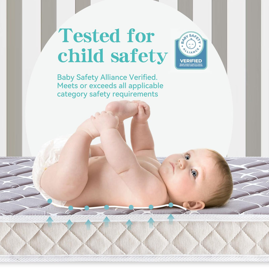 Hypoallergenic Baby Crib and Toddler Mattress 52" x 27.6" x 5" D1569