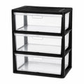 3 Drawer Clear Plastic Storage Organizer I90469