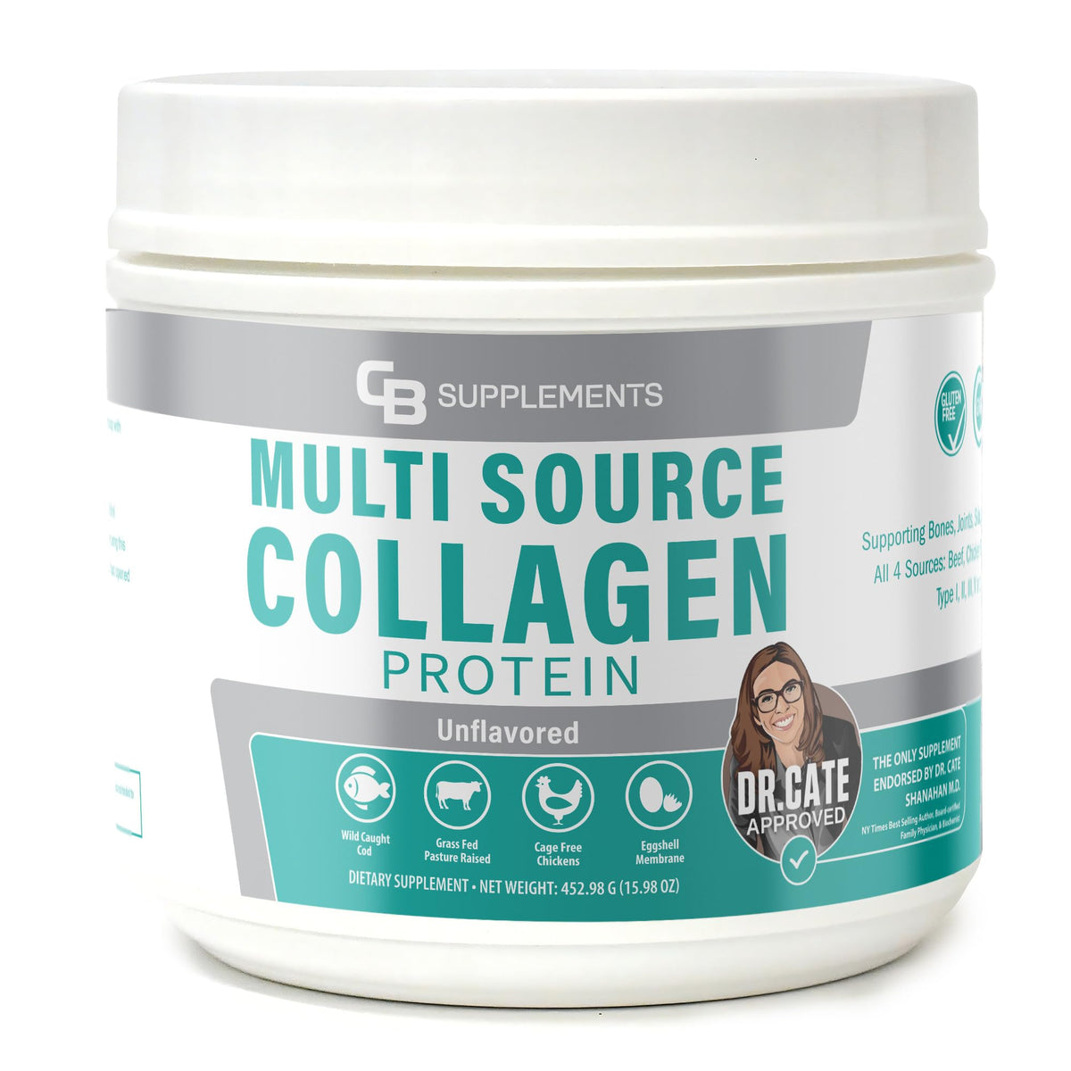 Unflavored Multi Collagen Protein Powder 58 Servings K6053