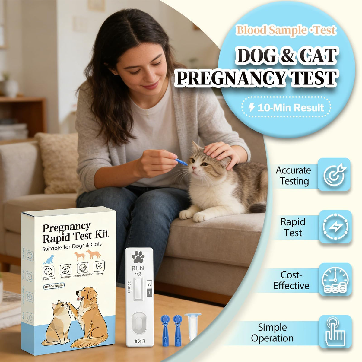 2-Pack Dog & Cat Pregnancy Test Kit U222