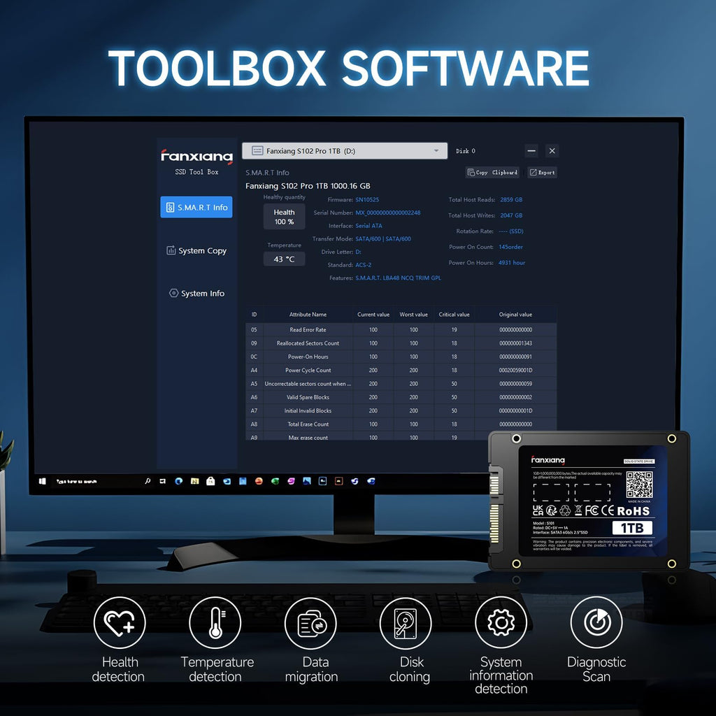 1TB SATA III 2.5'' Internal Solid State Drive P51538