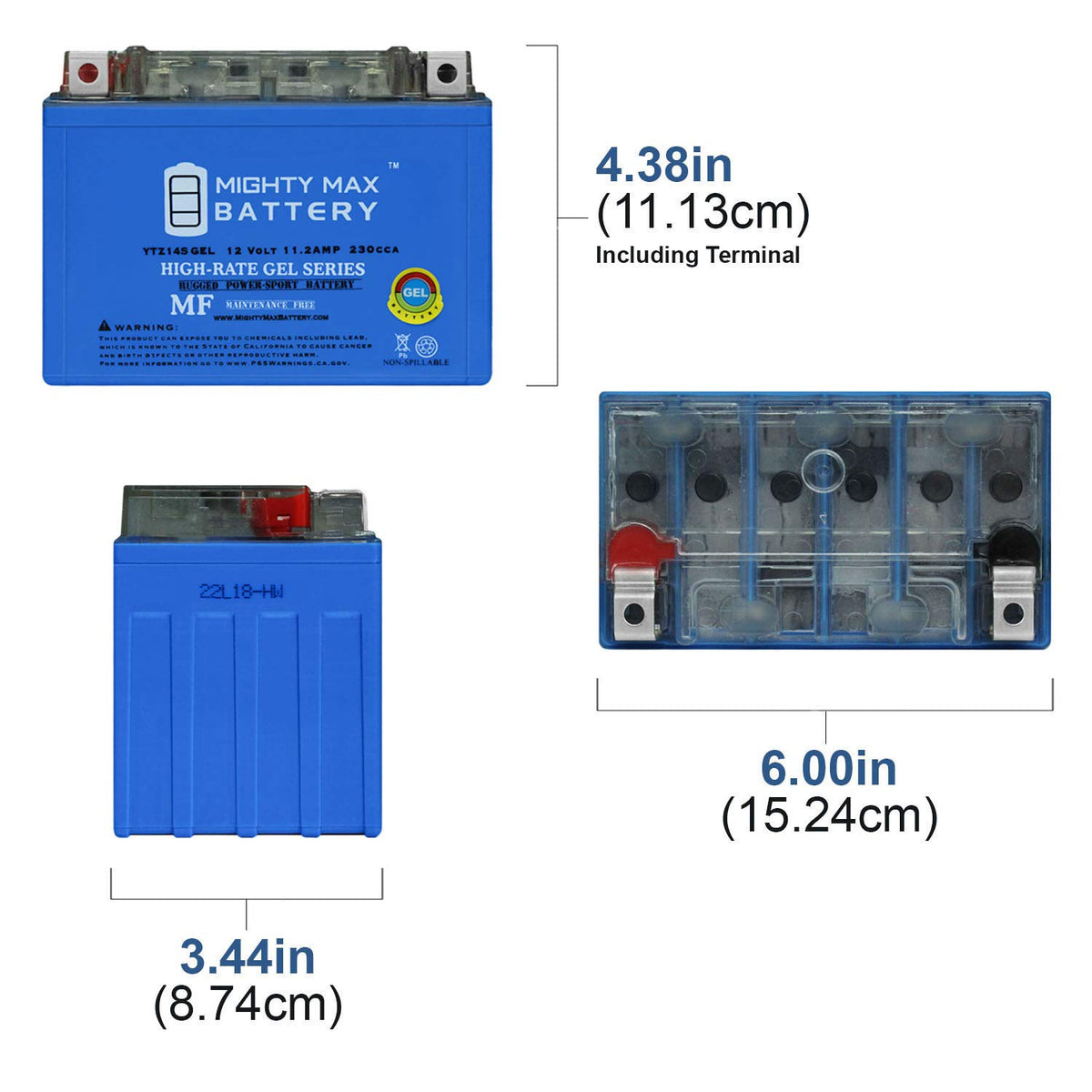 12V 11.2AH Replacement Battery 2 Pack M3807