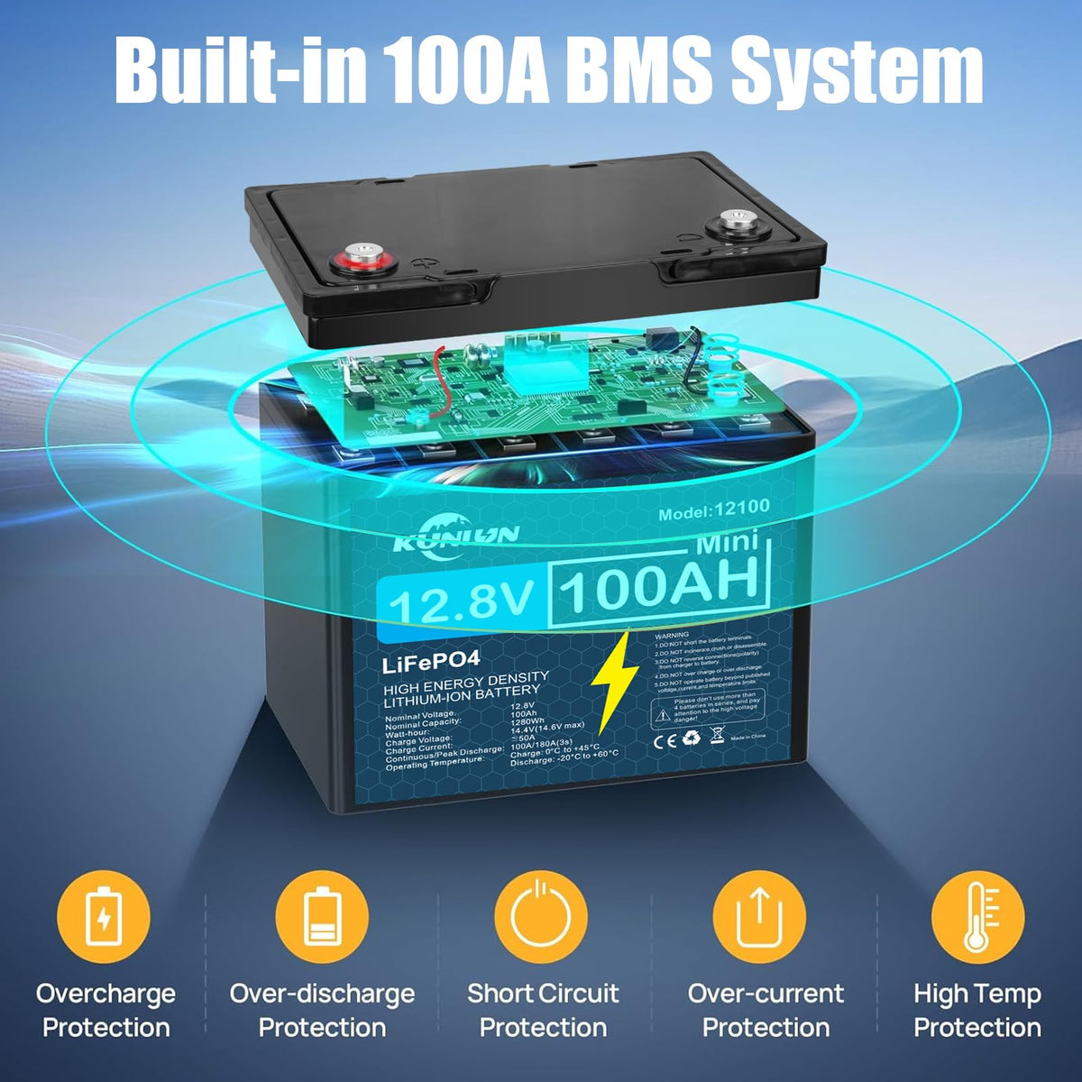 12V 100Ah LiFePO4 Battery R209745