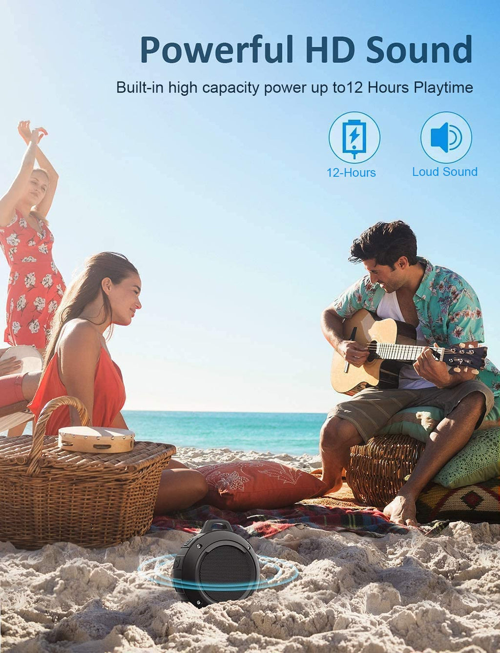 Waterproof Bluetooth Portable Mini Speaker with Subwoofer Y149