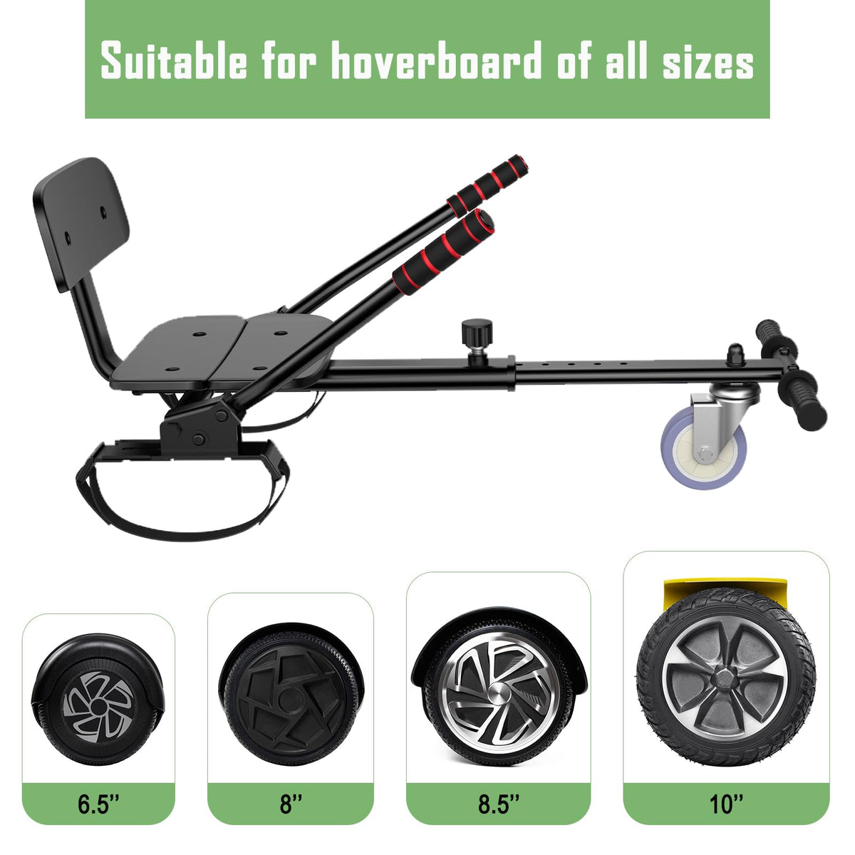 CBD Scooter with LED Lights, 6.5" Wheels, Dual 300W Motor E998650