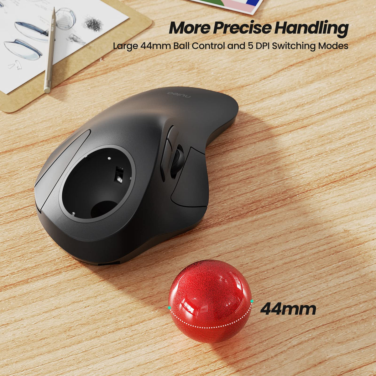Wireless Trackball Mouse Ergonomic K723
