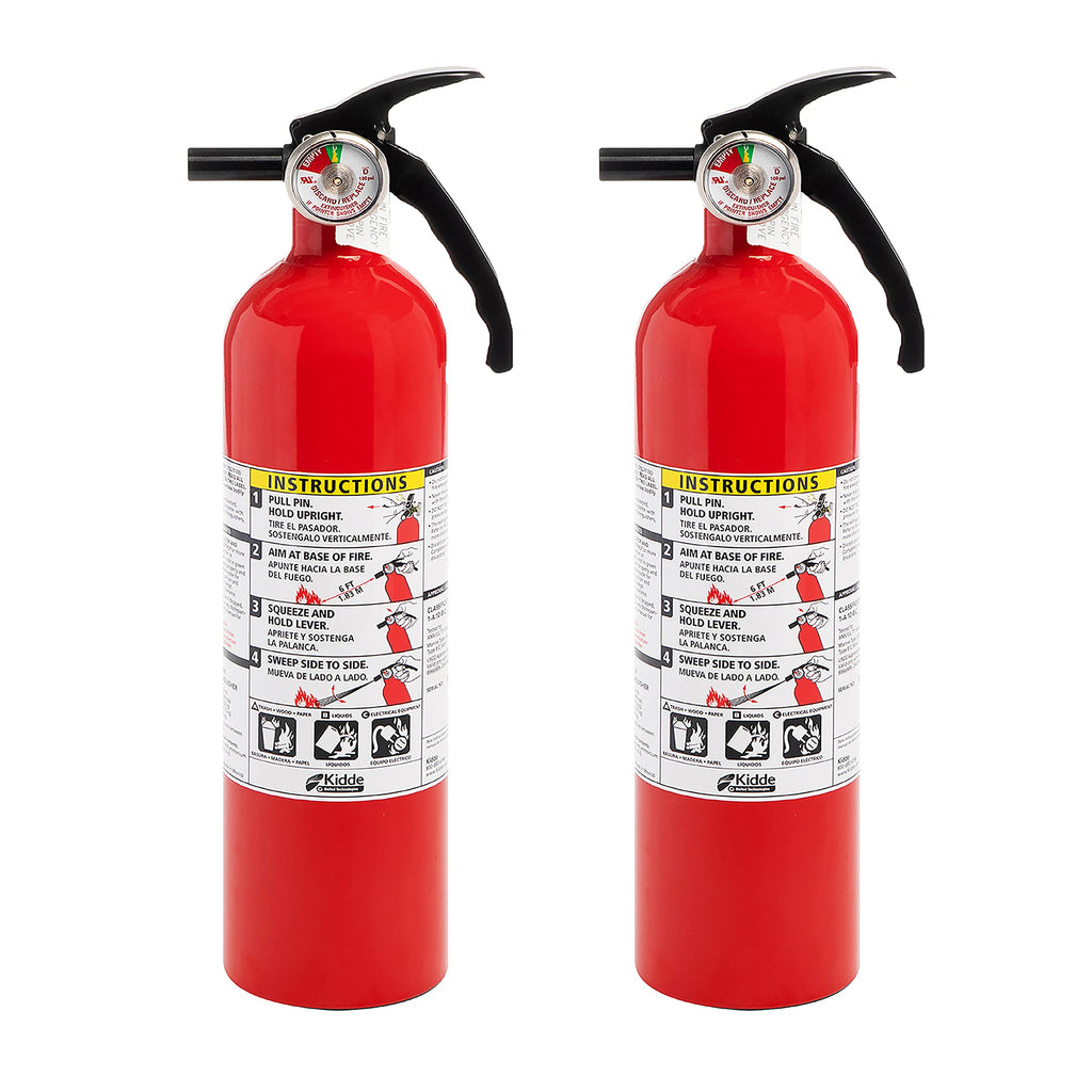 White 3.9 Lbs. Fire Extinguisher with Wall Mount H836880