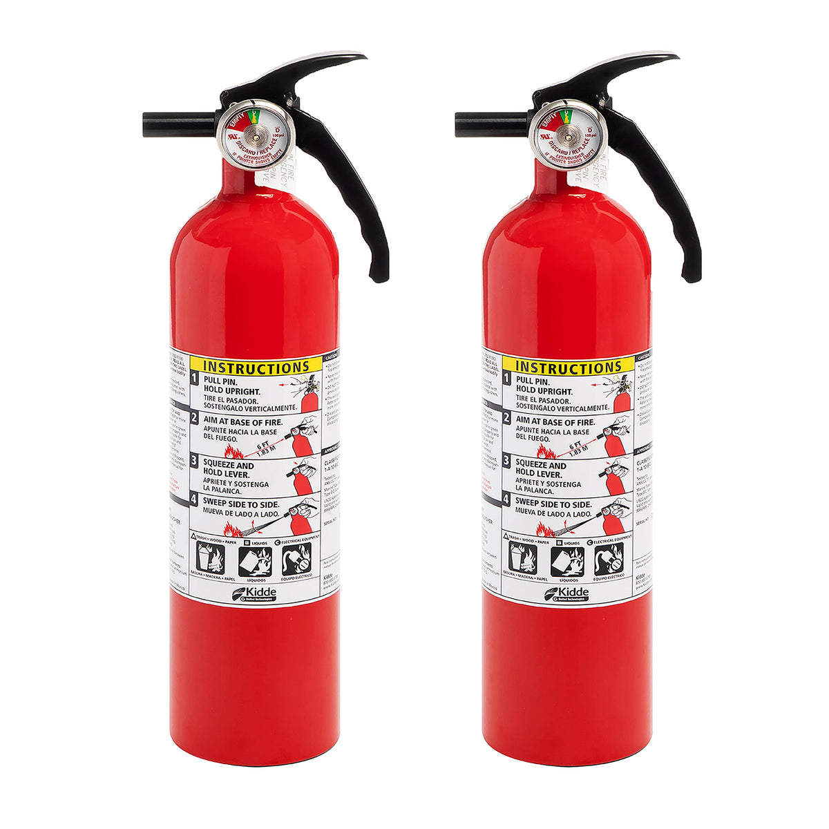 White 3.9 Lbs. Fire Extinguisher with Wall Mount H836880