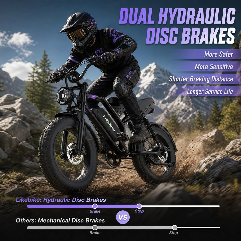 1500W 80 Miles 48V 20AH Electric Bike X3284