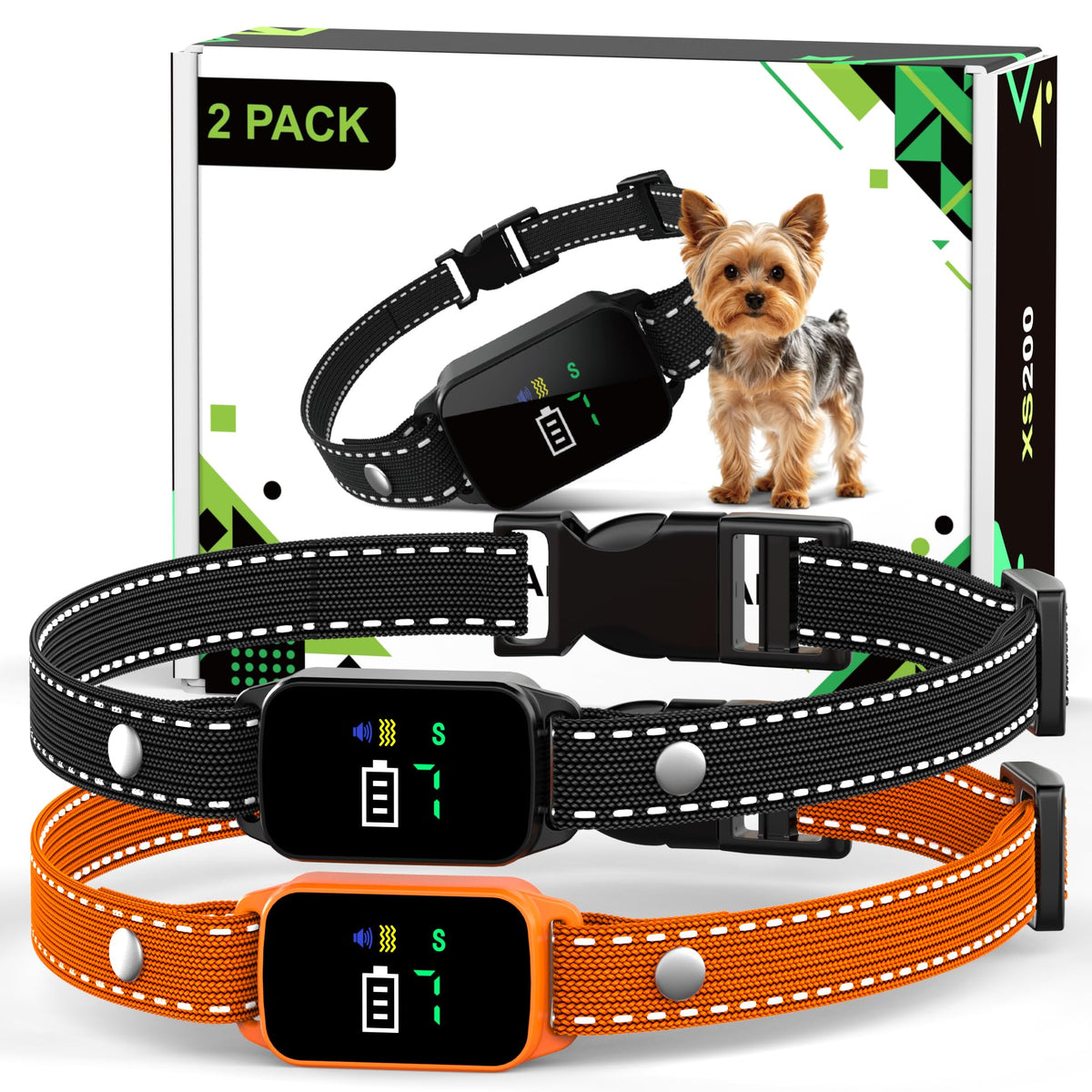 2 Pack Small Anti Barking Training Collar Z50339