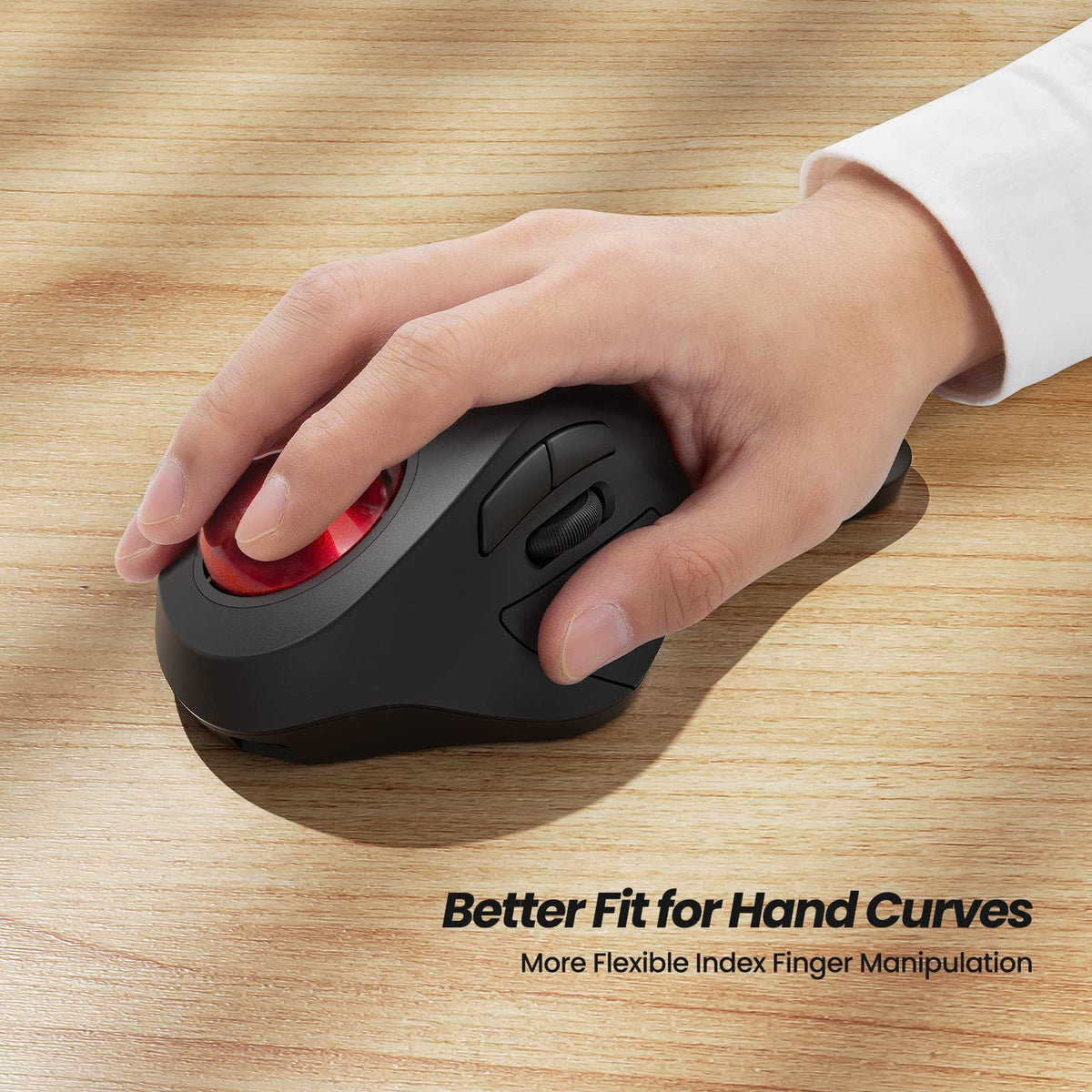 Wireless Trackball Mouse Ergonomic K723