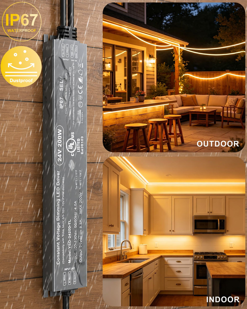 200W 24V Dimmable LED Driver N83507
