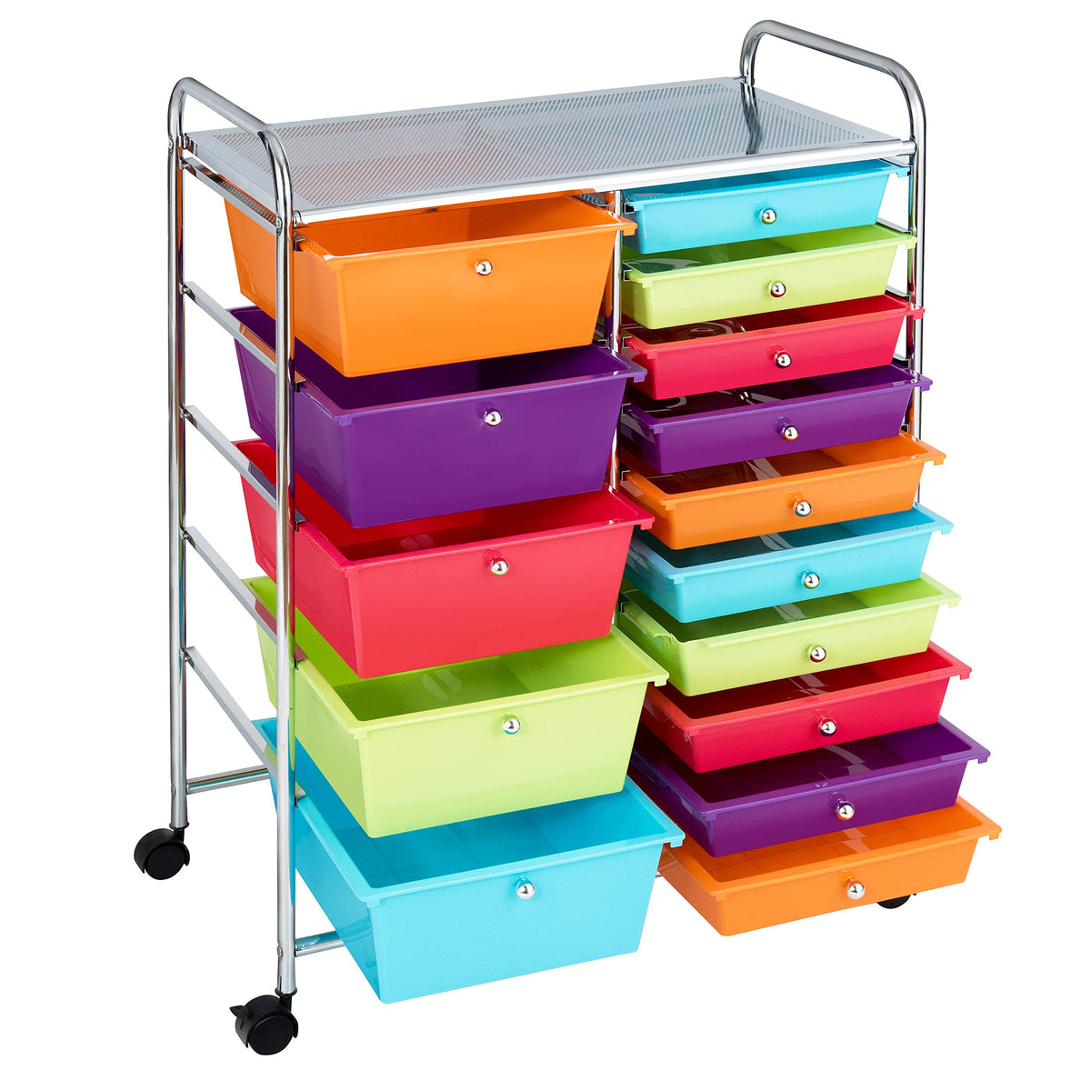 15 Drawer Rolling Storage Cart T15311