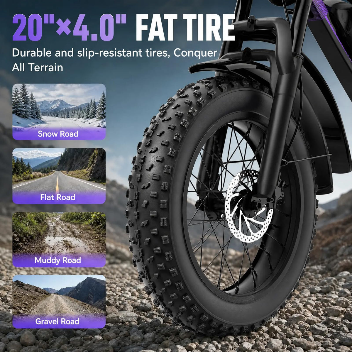 1500W 80 Miles 48V 20AH Electric Bike X3284