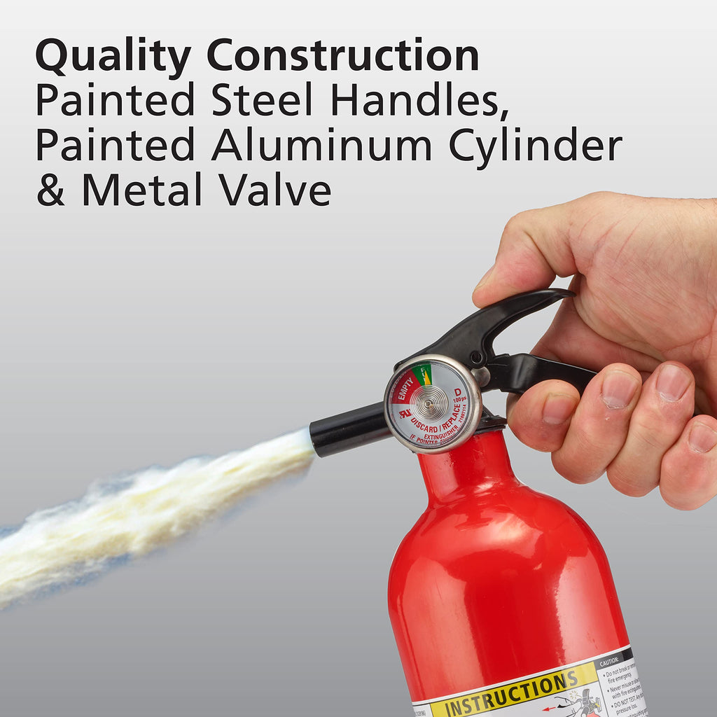 White 3.9 Lbs. Fire Extinguisher with Wall Mount H836880