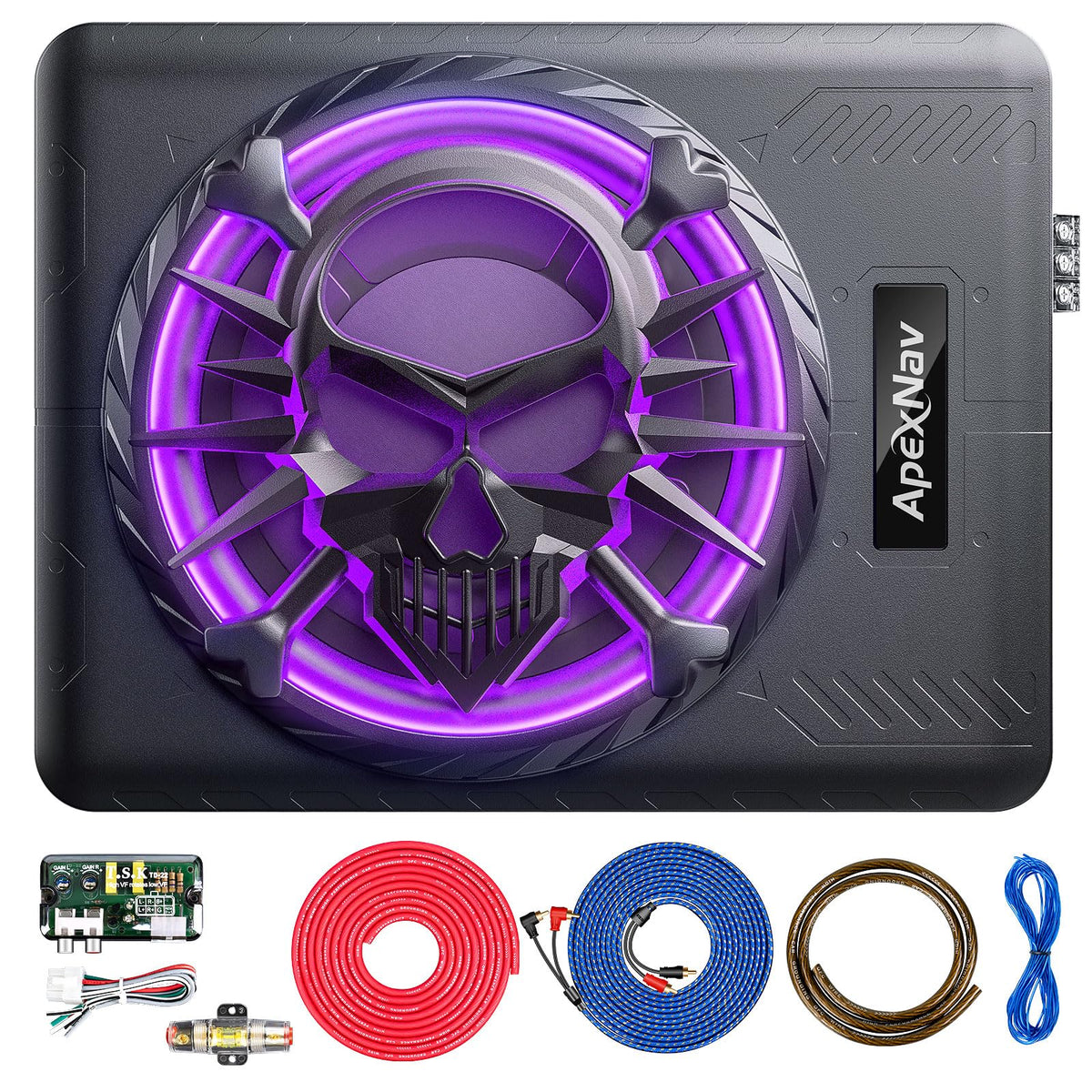1200W Under Seat Car Subwoofer with LED Ambient Light Q542545