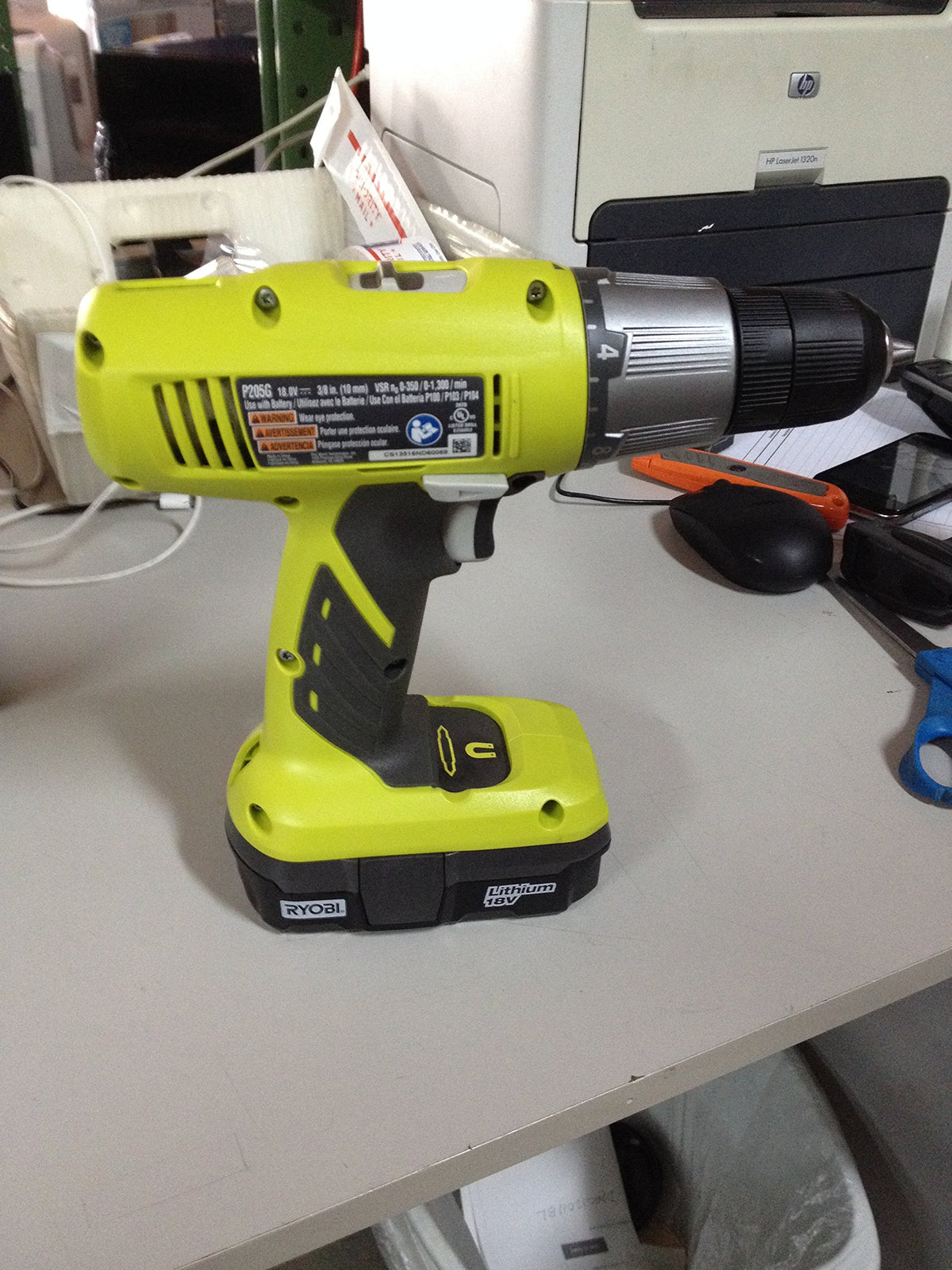 18 Volt 3/8" Drill/driver W1252